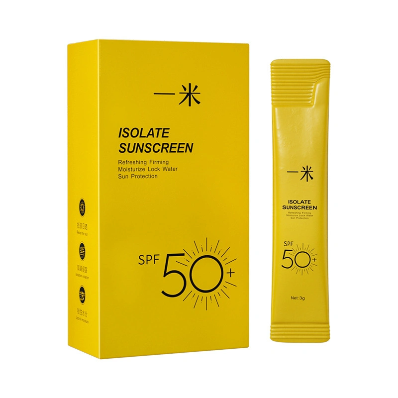 Sunscreen SPF50+Refreshing and Non -Greasy Isolation Protection Spray Outdoor Ultraviolet Waterproof Sweat Sunscreen Emulsion