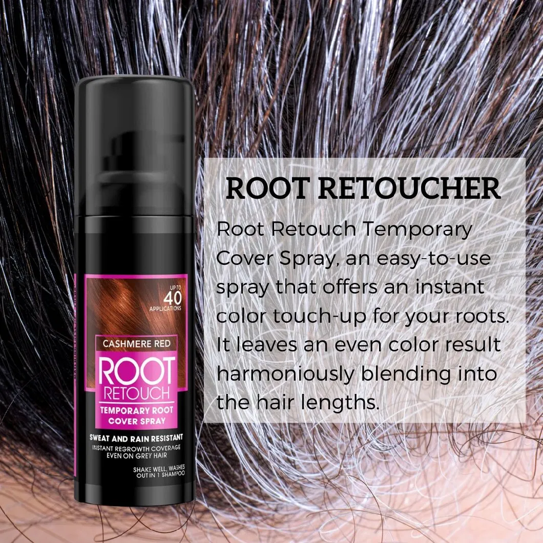 Temporary Hair Color Custom Roots Hair Touch up Root Cover up Gray Concealer Spray