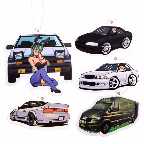 Désodorisant de voiture en papier personnalisé personnalisé par animal frais de cannelle de pomme accrochant